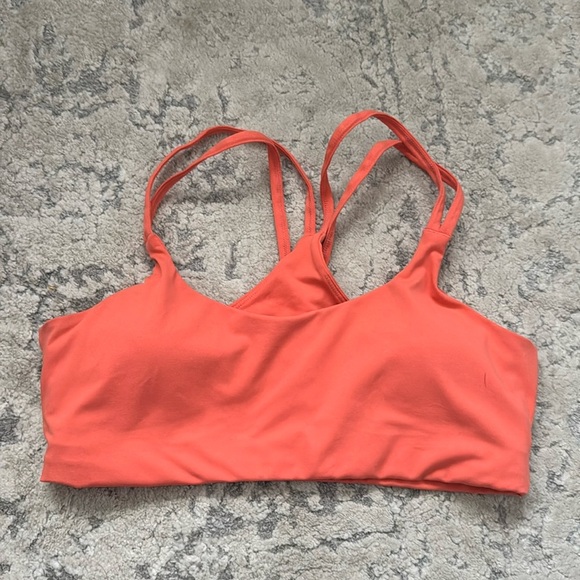 Fabletics Principal Low Impact Bra Passion Orange Sz L - Picture 3 of 7
